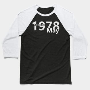 42th Birthday on May 1978 gift Baseball T-Shirt
